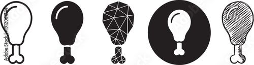 Five creative light bulb ideas innovation vector illustration flat design scalable graphic for business and creativity