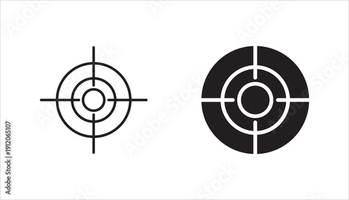 Target marketing icon set,  single icon graphic design vector illustration