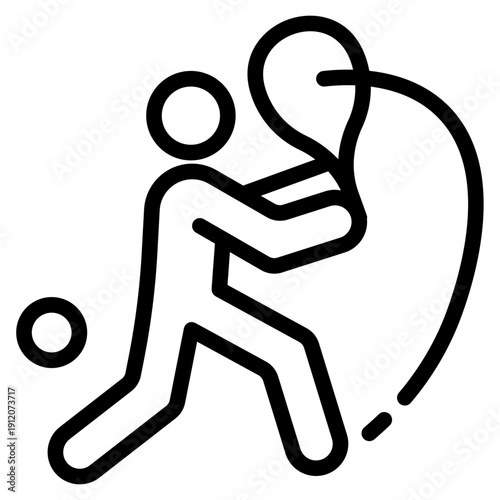 Offensive play padel icon vector illustration