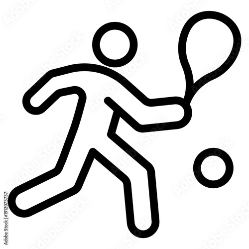Back court defense padel icon vector illustration