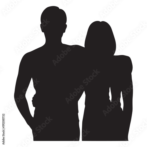 Silhouette illustration shows two muscular male figures positioned closely together with one man's arm draped over the other's shoulder symbolizing strong male friendship deep emotional connection par