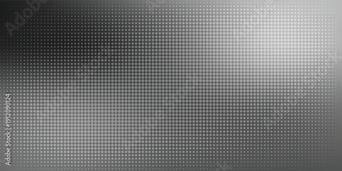 White and black grain background with wavy noise gradient gradation. Chrome metal liquid backdrop with rough noise texture, grunge dot fabric. Glitter ombre poster. Trendy grainy abstract vector bg