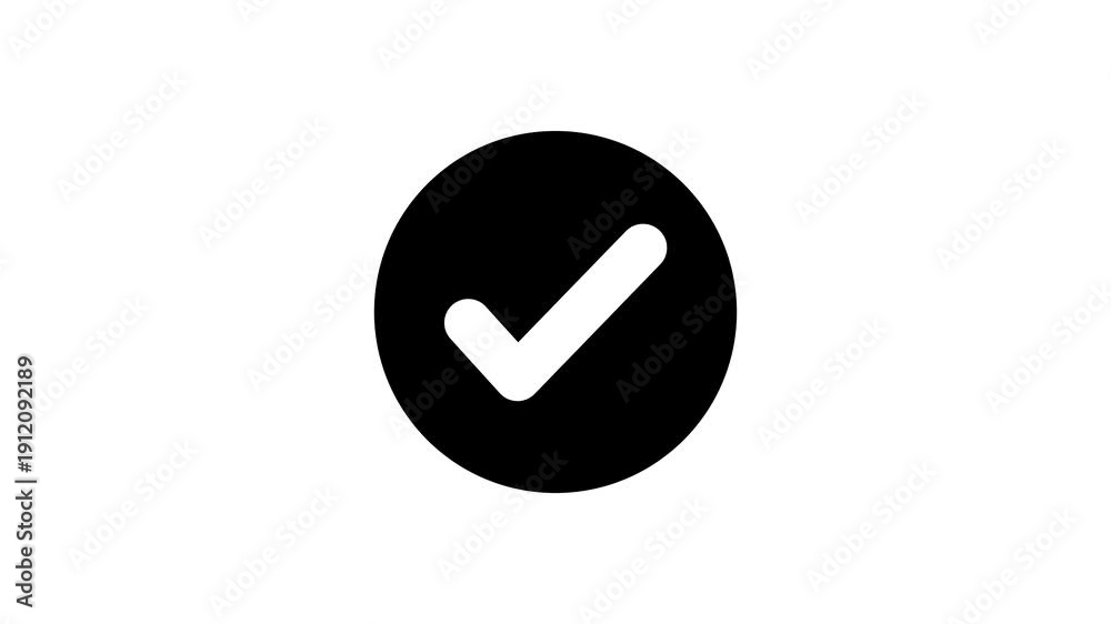 Check Alpha check mark on transparent background with alpha channel. Check mark ...