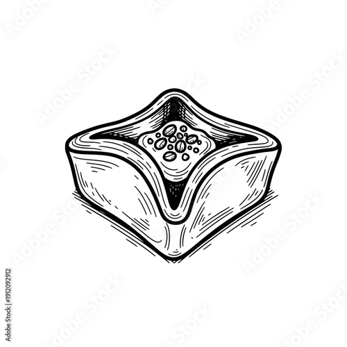 Detailed Illustration of a Flowering Plant Ovary.