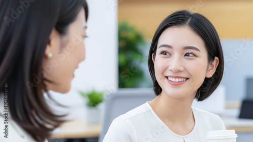 Plakat オフィスの女性 会社・企業で働く女性