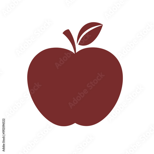 red apple vector illustration