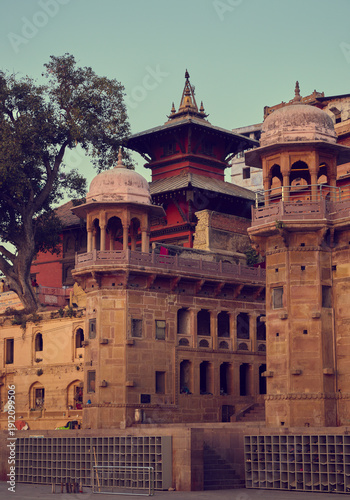 Nepali temple in Varanasi city, India