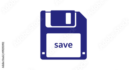 Iconic save symbol vector illustration on white background