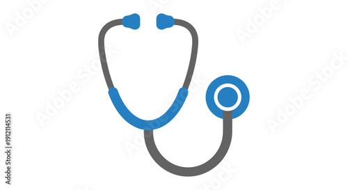 Medical stethoscope icon illustration on white background healthcare concept