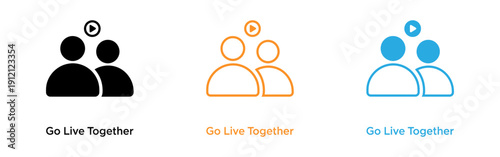 Go live together social media icons