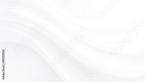Smooth white wavy abstract background texture design element