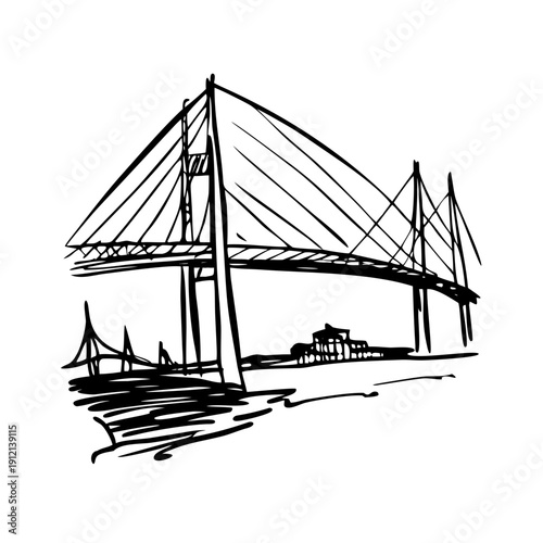 Cable Stay Bridge, road, steel, san francisco, transportation, sea