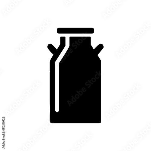 vector milk box and jar