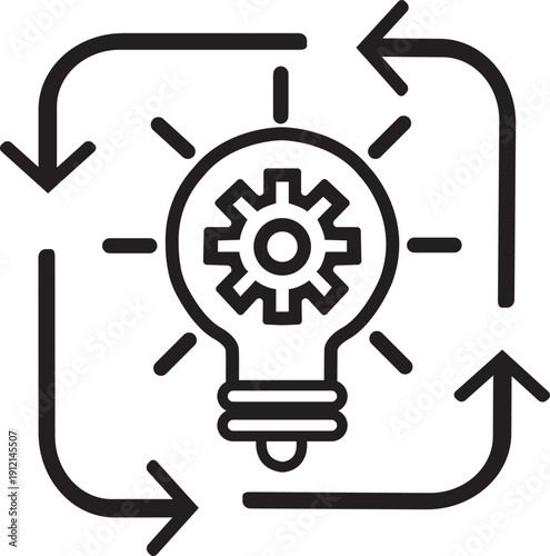 Innovation Process Cycle Icon