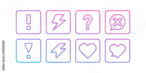 A collection of diverse icons representing various concepts and ideas Vector