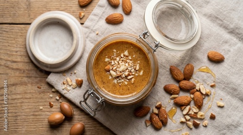 Amlou, Moroccan product. AI Image