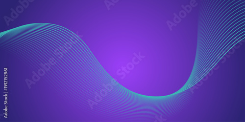 The graphic design for use in the projects business, science, education and technology. abstract wavy line background in modern style, vector illustrations. Blue glowing, artistic colored wavy lines.
