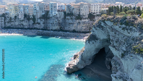 Tableau sur toile Aerial view from Tropea, Italy