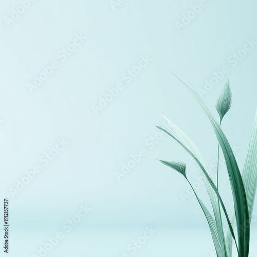 Close-up view of green leaves near calm water with soft light in the background during daytime