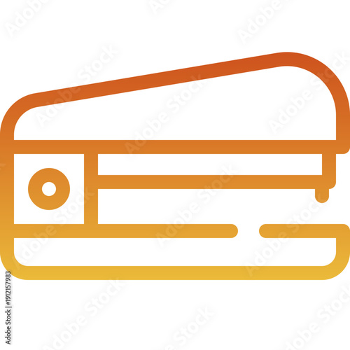 Stapler Lineal Gradient Vector Icon.