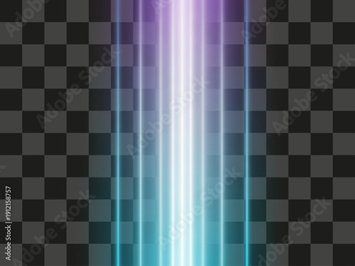 Glowing Lines Vertical Energy Ray Effect Cyan Magenta Gradient Transparent Overlay Element