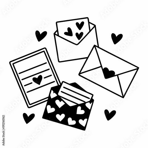 Envelope icon showing a message and money for email communication and business messaging