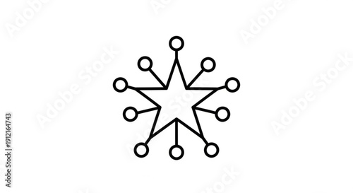 Stunning modern network connection symbol for business and technology