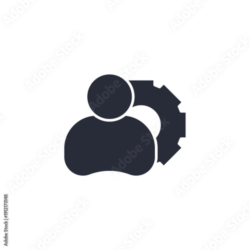 human resource vector icon. flat sign for mobile concept and web design. Symbol, logo illustration. Vector graphics