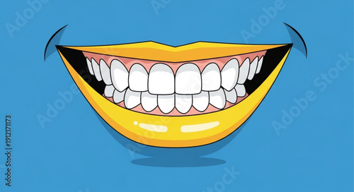 vector illustration of a smile face