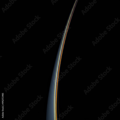 A dramatically narrow profile of a sleek object showcasing extreme modern engineering and slim design principles and sophisticated minimalist aesthetic ,elegant ,horizontal ,slim