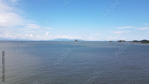 Wallpaper Mural Coastal Bay with Islands and Mountains Aerial View Torontodigital.ca