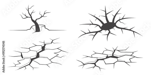 Four different types of neuron cells are shown Vector