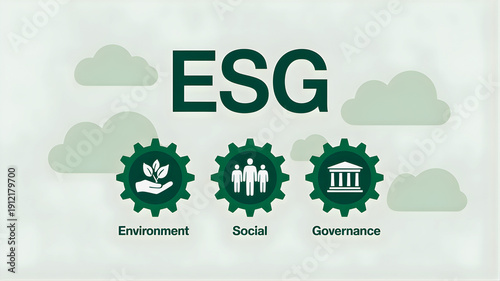 Strategic framework for responsible business Illustrating environmental care, social impact, and effective governance principles