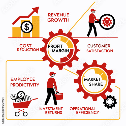 Business strategy and growth concepts Vector