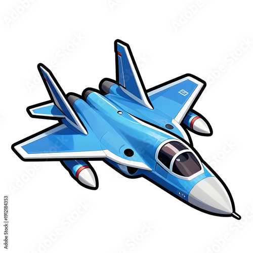 fighter aircrafts isolated on white background.