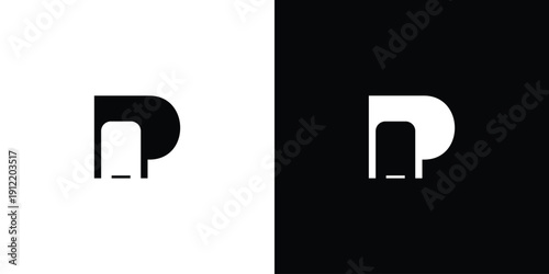 Phone combination P logo design is unique and modern