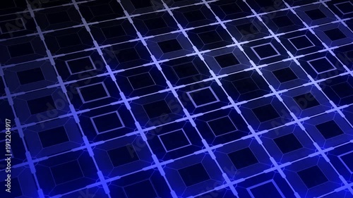 Animated digital background with colorful squares