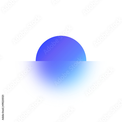purple blue gradient haft circle blur