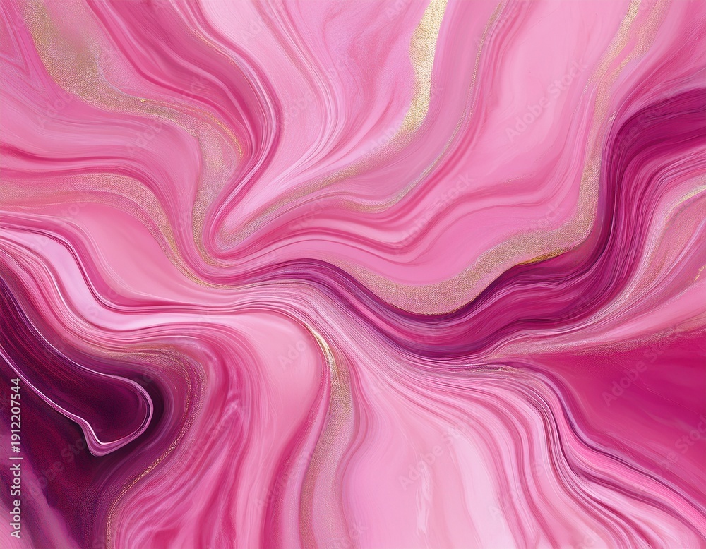 Fototapeta premium modern luxury pink marble art with stained surface and ink effect