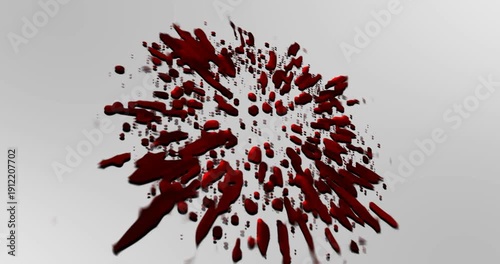 Animated background with blood splatter effect 