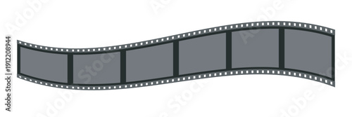 Cinema film strips reel templates. retro film strip frame element isolated on transparent background. video or movie film vintage analog cinema, photograph camera. abstract vector illustration.