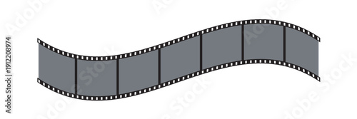 Cinema film strips reel templates. retro film strip frame element isolated on transparent background. video or movie film vintage analog cinema, photograph camera. abstract vector illustration.