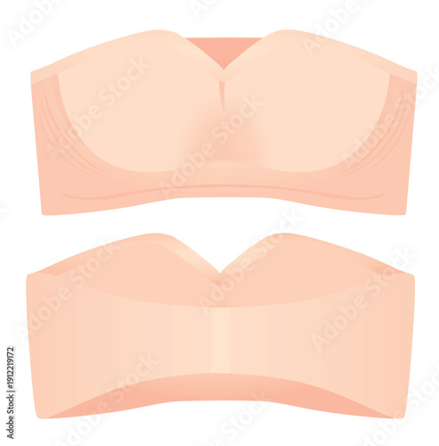 Pink woman bra . vector illustration