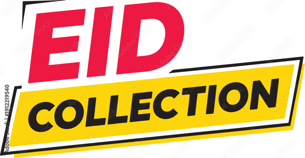 Fototapeta premium Eid Collection Label Illustration, Holiday Sale Banner Vector