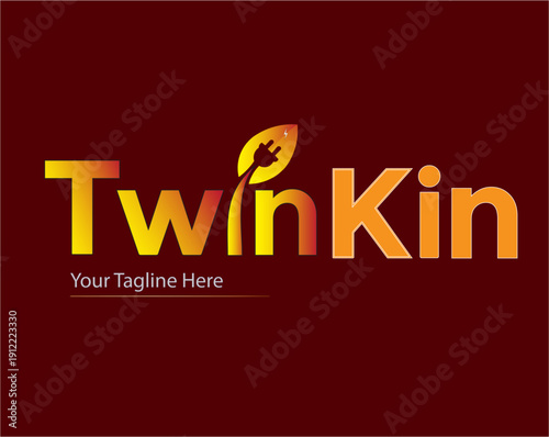 Twin Kin logo design creative design business vector logo design company work




