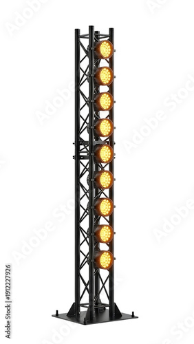 Wallpaper Mural Concert Spotlight Rig With LED Lights On Isolated Transparent Background Torontodigital.ca