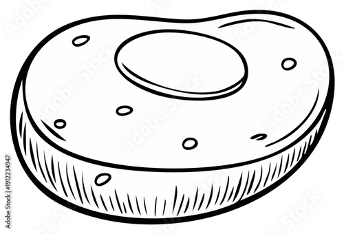 Cellular Structure Outline Illustration Microscopic Organism Detail