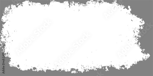 A vintage black grunge frame featuring an abstract ink splash design with dirty paint splatters and a textured vector floral pattern on a grungy paper wallpaper background