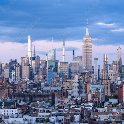 Midtown Manhattan skyline at dusk, New York City, USA