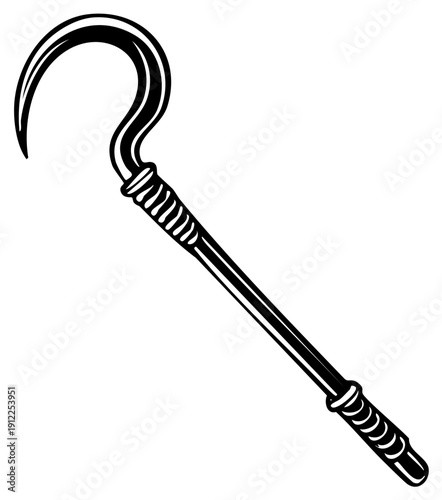 Ancient Egyptian crook and flail symbol of pharaoh power and authority